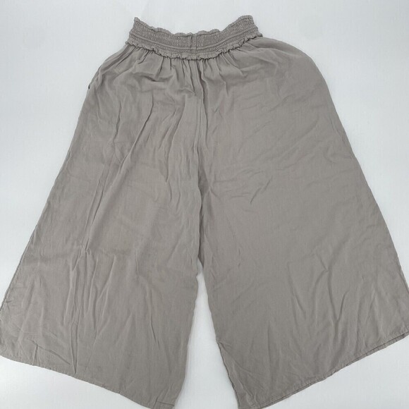 Wilfred Artizia XS La Boheme Gray Elastic Waist Pull On Wide Leg Crop Pants - Picture 12 of 13